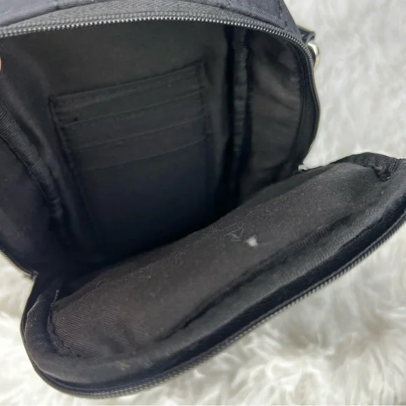 CYNTHIA ROWLEY Black Nylon Zelda Crossbody With Love Strap - Picture 7 of 16